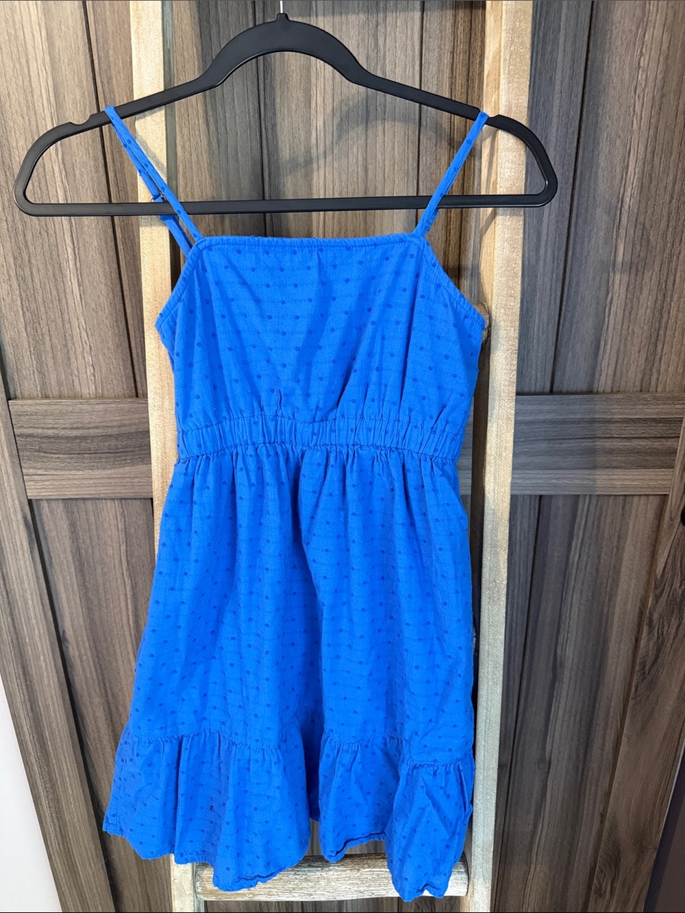abercrombie kids Royal Blue Textured Spaghetti-Strap Dress
